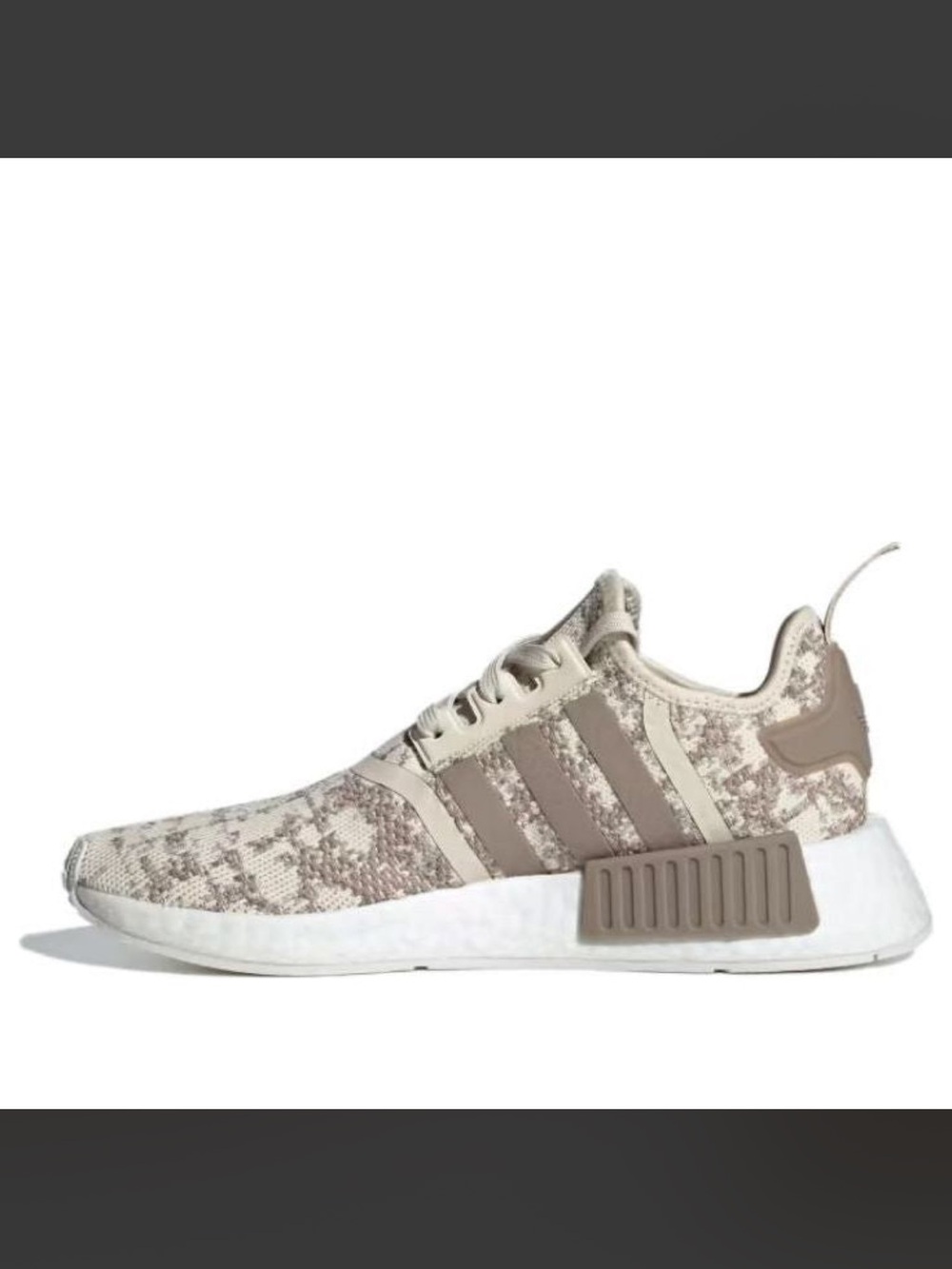 Adidas NMD_R1 W Knit Sneakers White Tan Grey US 9 New Tags IE9614